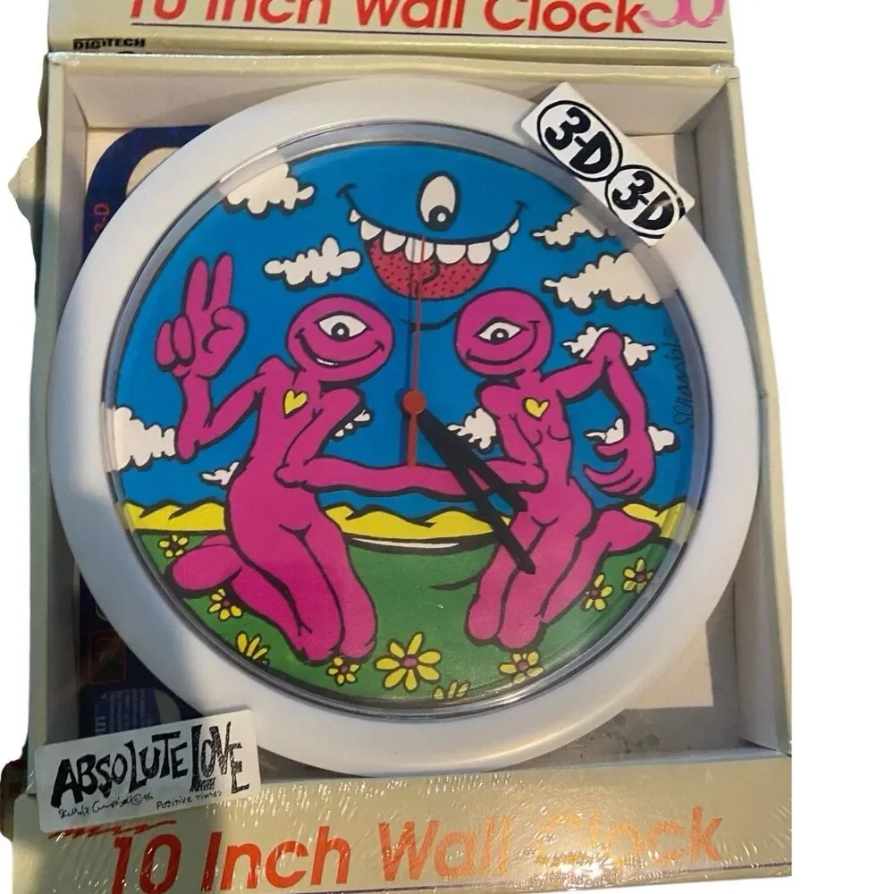 Keith “Scramble” Campbell Atico 3-D Wall Clocks- New Old Stock